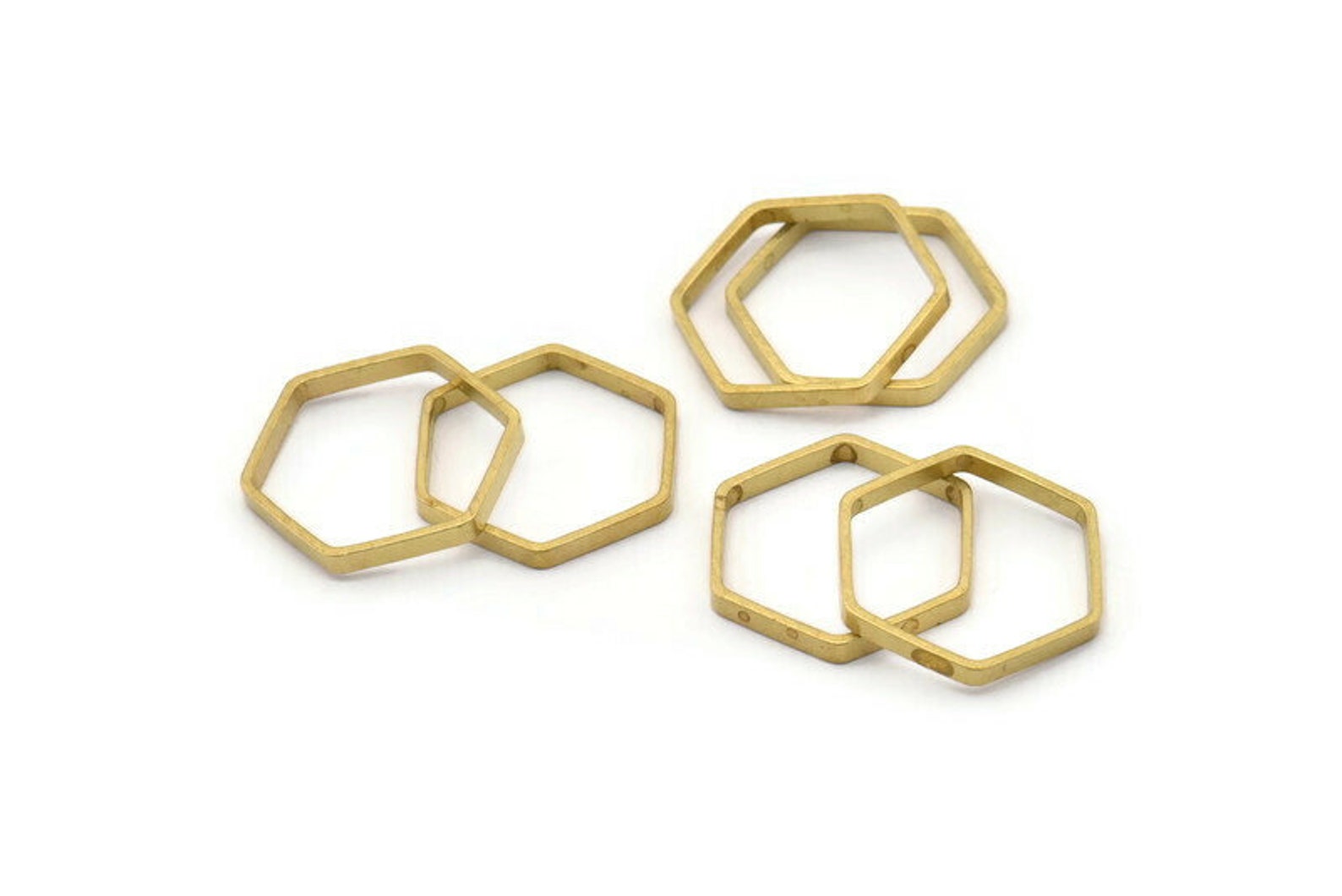 Bell Rock Crystal Hexagon Charm