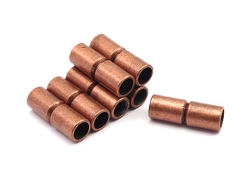 5 Copper Magnetic Clasp For 5mm Leather Cord 20x6mm  Y156