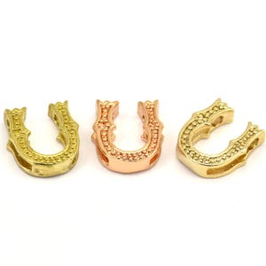 Pingentes de 3 letras, 3 alfabetos de letras de latão, opções de acabamento em ouro rosa e ouro, letras maiúsculas, pingente inicial de letra para colares personalizados
