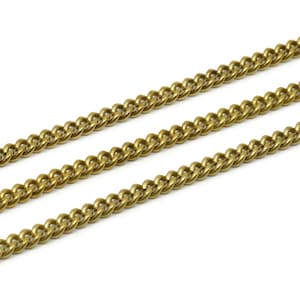 Link Chain, 1 M Raw Brass Open Chain, Brass Curb Chain (6x3mm) Z131