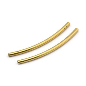 50 Stück gebogene Messingrohre (1.5 x 30 mm) D0280