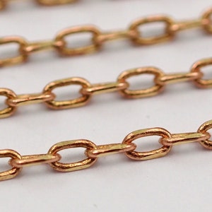 Link Chain, Faceted Chain, 10M Faceted Soldered Brass Chain (3x1.5mm) W5-60rose  ( Z043 )