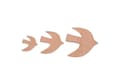Copper Bird Blank, Raw Copper Bird Blanks, Bird Findings (20/30/40x0.80mm) SMP2379 SY0398