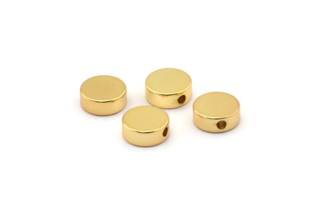 SUPERFINDINGS - 50 Pezzi Distanziatori A Cubo In Ottone Dorato Da 5mm, Perline Metalliche Per Gioielli Fai Da Te, Adatte Per Bracciali, Collane E Orecchini (Foro 3.3 Mm)