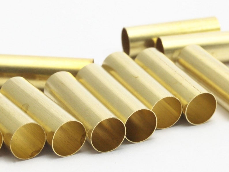 12 Raw Brass Tubes 8x25mm Bs 1545 Etsy