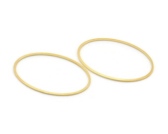 25 x 20 mm 4 ループ楕円コネクタ スタンピング、格子模様の楕円