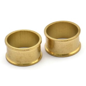 Brass Channel Ring - Raw Brass Channel Ring Settings (19mm) N0479