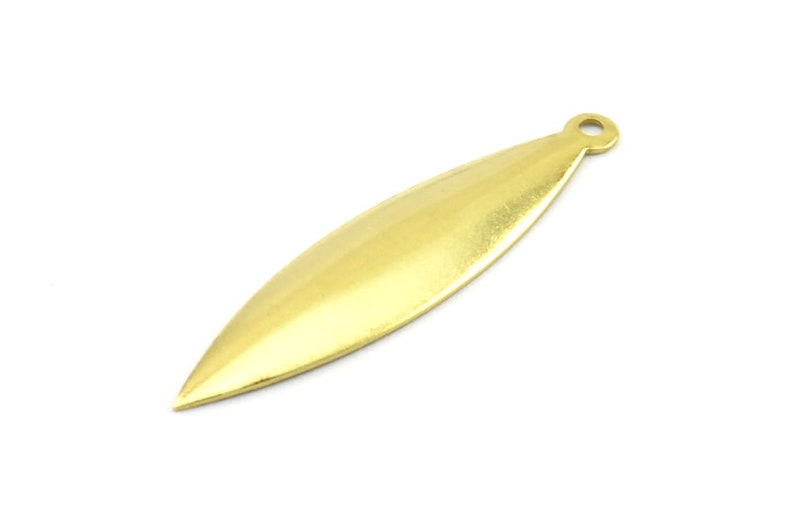 Pendants 35x9mm 75 Raw Brass Marquise Charms Findings Raw Brass Marquise Brs 29 A0128