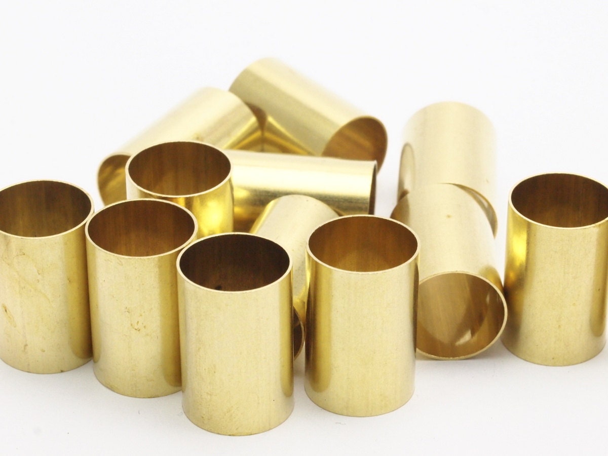 Raw Brass Tube 10 Raw Brass Tubes 12x18mm Bs 1473 Etsy