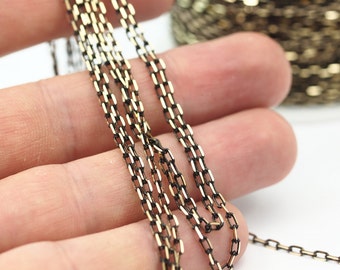 Cable Chain, Rope Chain, 5M (3.5x2mm) Soldered Brass Chain - Brs4568  ( Z005 )