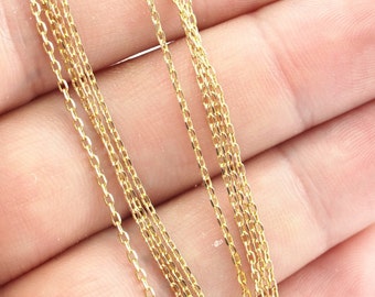 Raw Brass Chain, (1.27x2mm) Raw Brass Soldered Chain 10m-20m-50m-90m MB 7-1 Z174