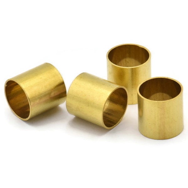 12 Raw Brass Tubes (13x13mm) Bs 1504