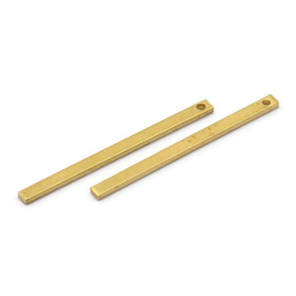 Raw Brass Bar, 50 Raw Brass Bars,Charms (30x2x1mm) Bs-1197--A0859