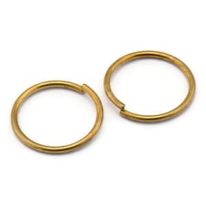 20mm Jump Ring - 50 Raw Brass Jump Rings (20x1.5mm) D0234