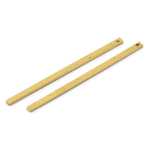 Brass Bar Pendant, 25 Raw Brass Bars (45x2x1mm) Bs 1196--a0863