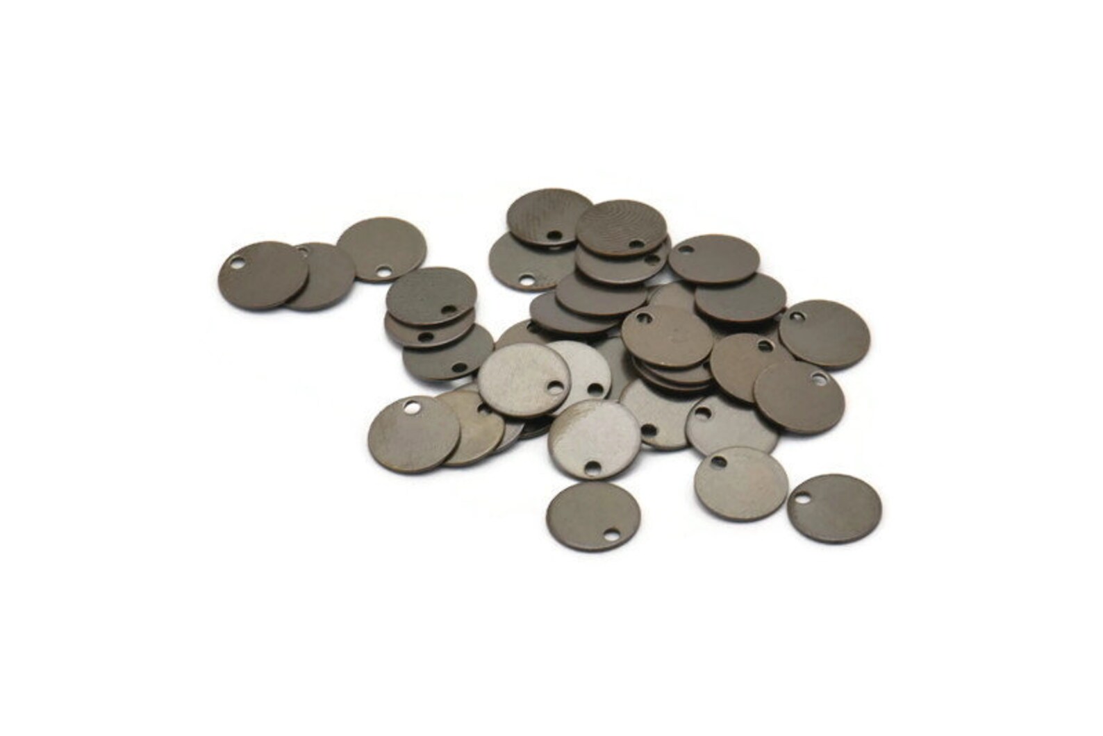 Antique Brass Tag 100 Antique Brass Tags Connector Rings | Etsy