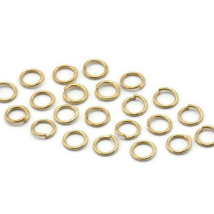4mm Jump Ring - 500 Raw Brass Jump Ring, Findings (4x0.50mm) ( A0112 )