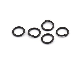12 mm Biegering - 24 Ösen aus oxidiertem Schwarzmessing (12x1.5 mm) D0232 H0029