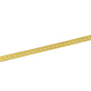 Brass Bracelet Blank - 2 Raw Brass Square Bracelet Flat Blanks Without Holes (10x152x1mm) V021