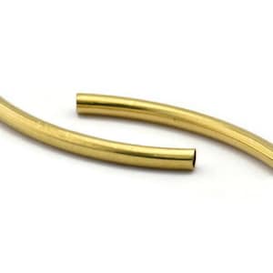 Messing Gebogenes Rohr , 50 Rohes Messing Gebogenes Rohr Zubehör (35 x 3 mm) Bs-1669