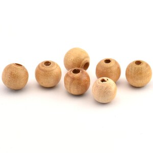 Vintage Wooden Bead, 100 Vintage Wooden Beads Made In Germany, Findings (11x10mm) B65