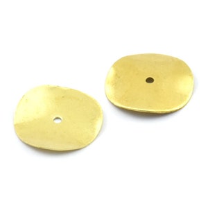 Bohochic Brass Discs, 25 Raw Brass Round Discs (16mm) A0498