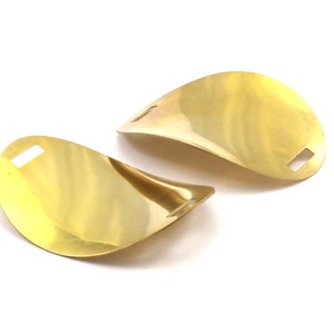 Brass Cuff Bracelets, 4 Brass Cuff Bracelet Blanks (54x41mm)A0354