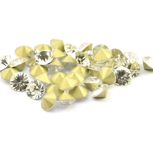 Crystal Swarovski Diamond, 12 Crystal Swarovski Diamonds For 8.4mm Pad SS39