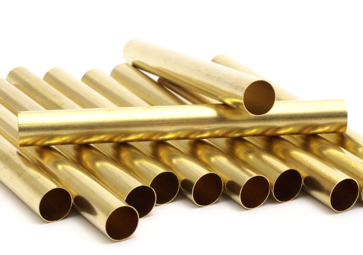 12 Raw Brass Tubes 8x75mm Bs 1549 Etsy