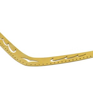 Brass Choker  Pendant, Raw Brass Choker  Pendant (180mm)  Brass 016 D168--C085