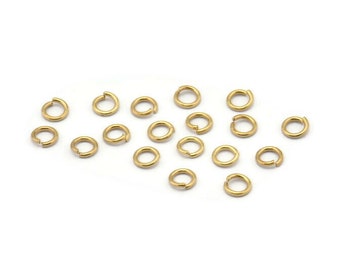 4 mm Biegeringe - 250 Rohmessing Biegeringe, Zubehör (4x0,70 mm) A0338