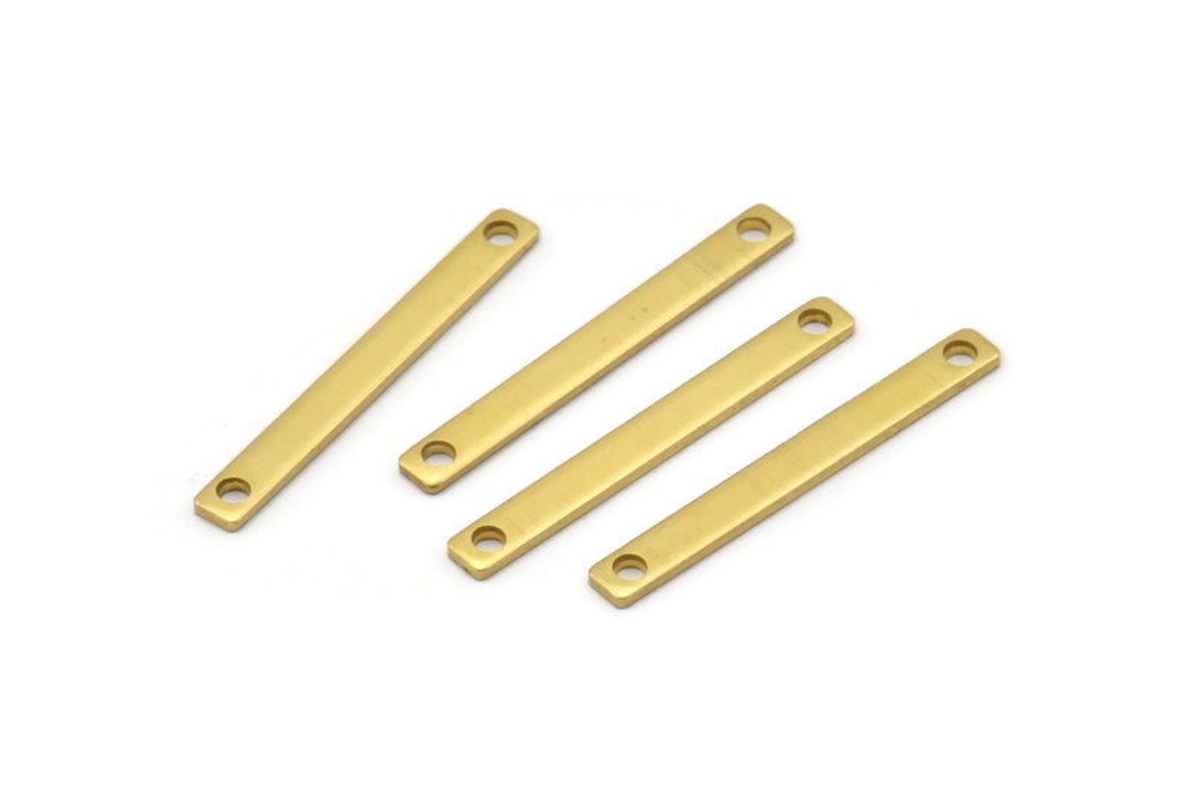 Modest Tiny Jewelry, 30 Raw Brass Bars 2 Holes 28x3x1mm A0871 Etsy