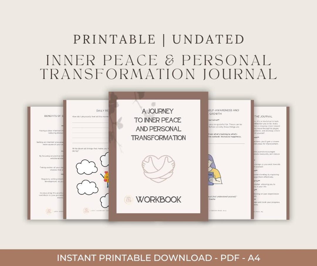 Inner Peace and Personal Transformation Journal | Self-development ...