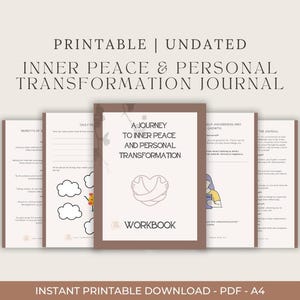 Diario de Paz Interior y Transformación Personal / Cuaderno de Autodesarrollo (Descarga Digital)