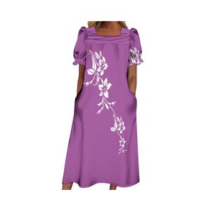 New Design Custom Micronesia Mumu Polynesian Tribal Dress Casual Dress With Pockets
