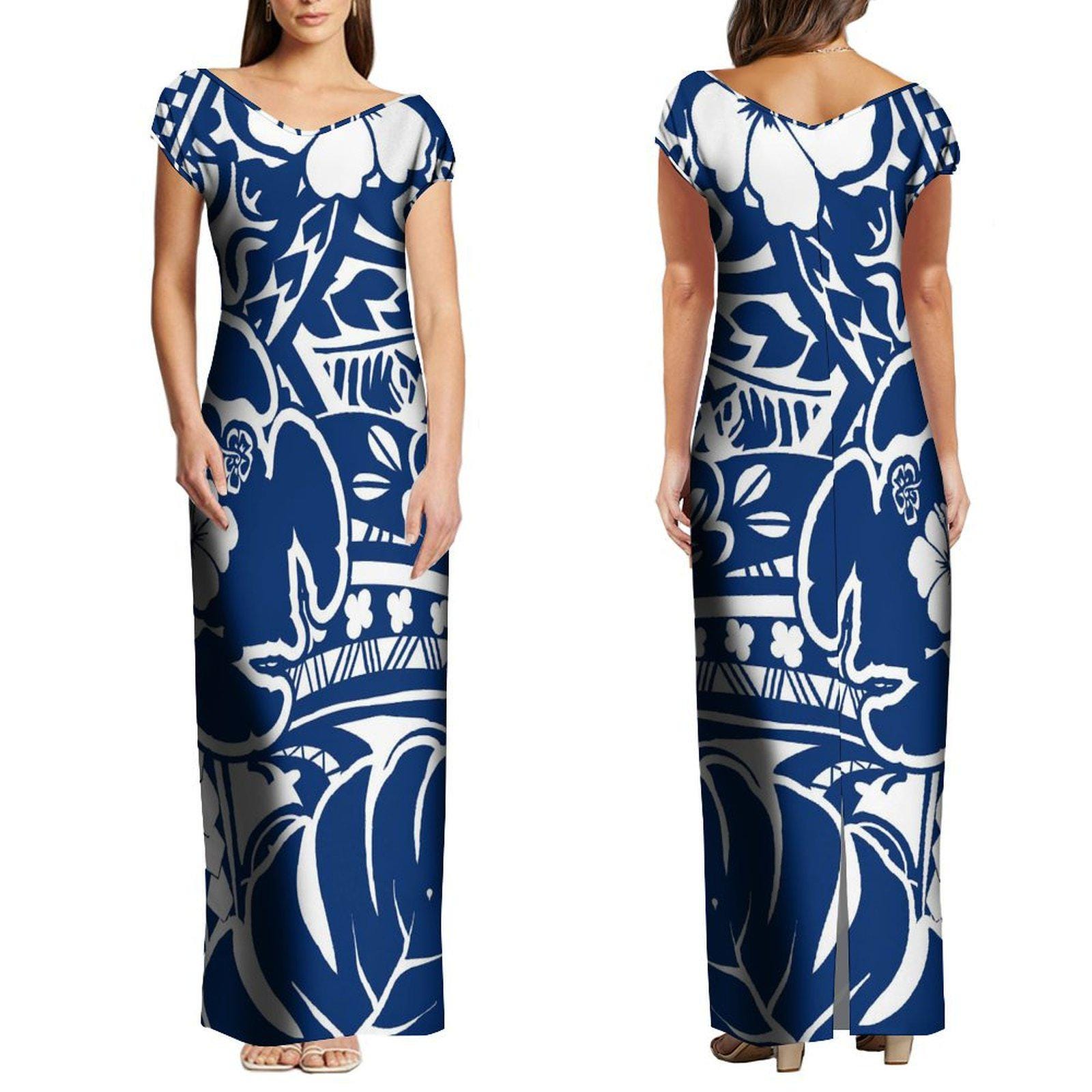 Crushed 3/4 Sleeve 'Fiji' Polo Dress