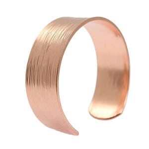 Handmade Chased Copper Cuff Bracelet - Unisex Design