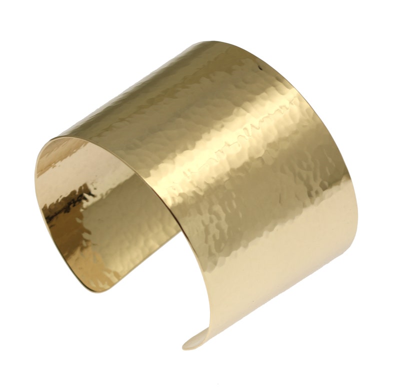 Hammered 14K Gold Filled Cuff Bracelet Wide 14K Gold-filled - Etsy
