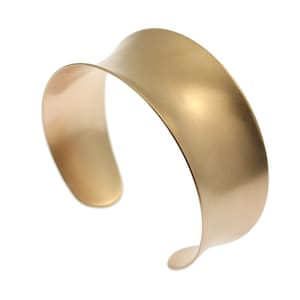 8th Anniversary Brushed Bronze Cuff Bracelet, Bronze Anniversary Gifts, 8 Year Anniversary Gift for Wife, Solid Anticlastic Bronze Jewelry