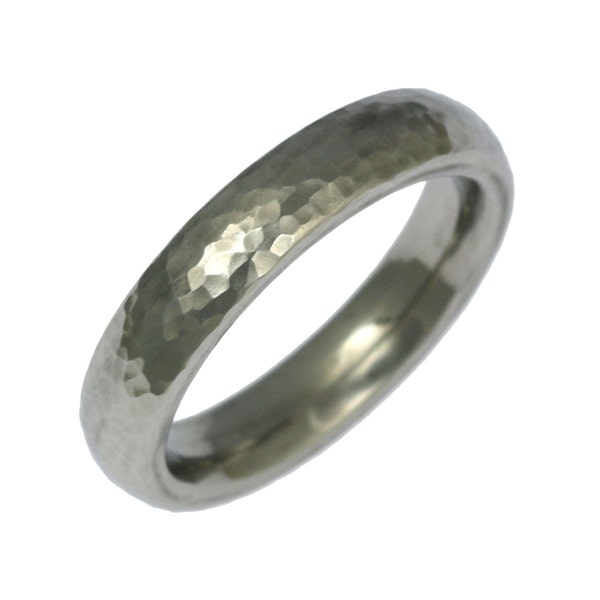 Hammered Mens Ring - Etsy