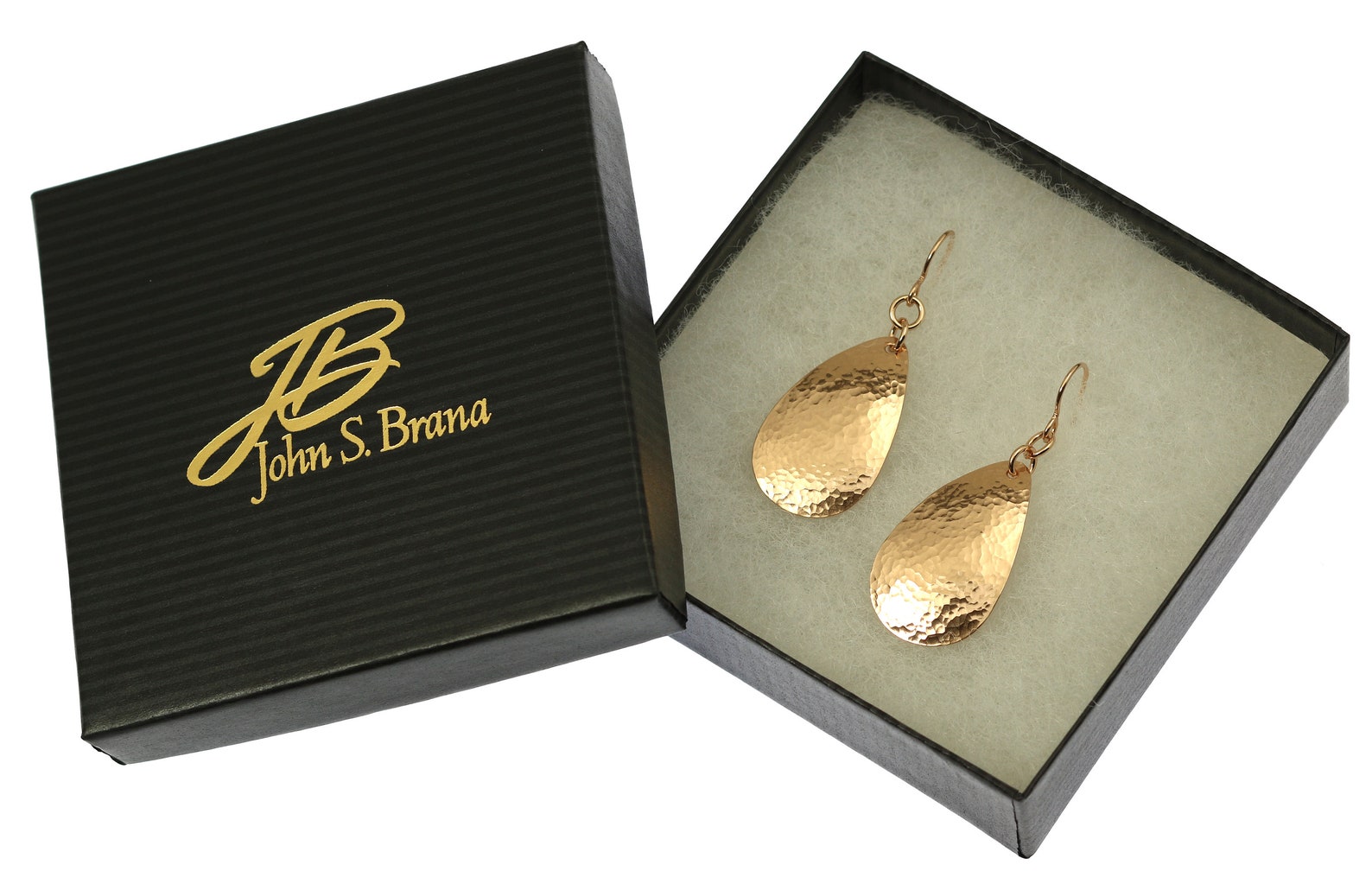 Hammered Bronze Teardrop Earrings Bronze Drop Earrings Etsy