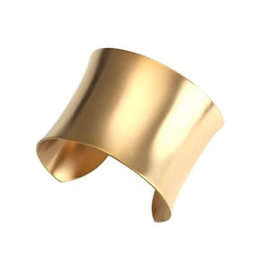 8th Anniversary Brushed Bronze Anticlastic Cuff, Bronze Anniversary Gift, 8 Year Anniversary Gift for Wife, Elegant Statement Gift