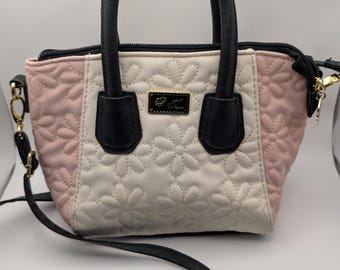 Luv Betsey by Betsey Johnson Small Flower Quilted Handbag/crossbody