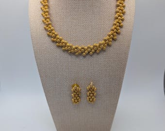 Vintage 1998 Avon "Hazelnut" Parure Costume Jewelry Set