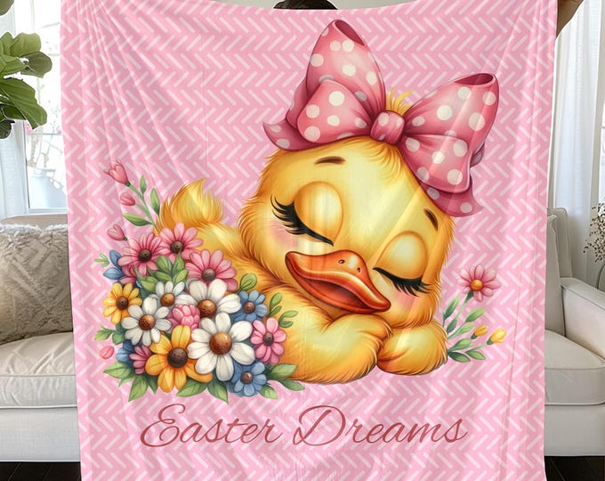 Easter Dreams Blanket: Soft Plush Spring Decor Throw