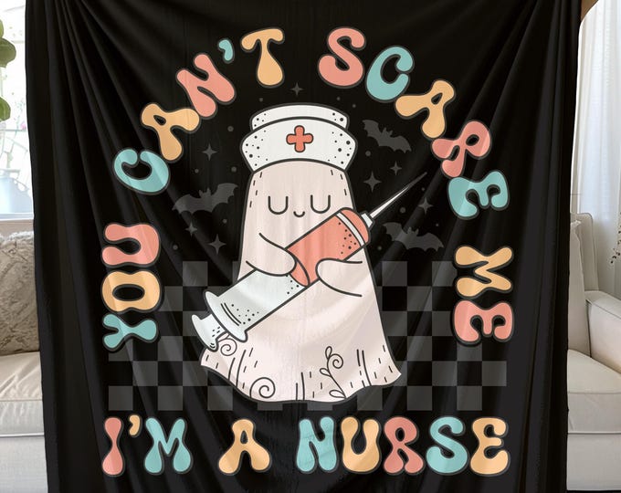 Nurse Blanket: Funny Healthcare Worker Gift, Cozy Home Decor