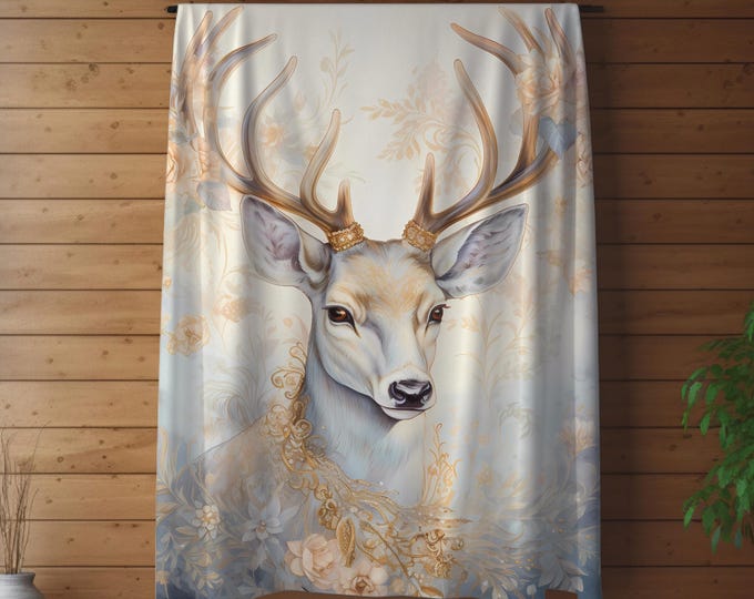 Christmas Deer Blanket: Cozy Holiday Throw