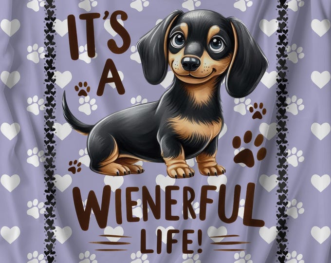 Wiener Dog Blanket: Cozy Pet Throw, Puppy Lover Gift