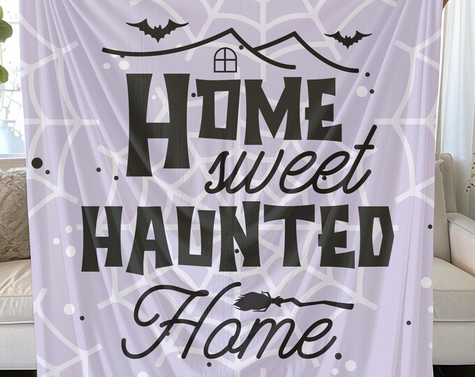 Haunted Home Blanket: Halloween Decor, Cozy Autumn Nights