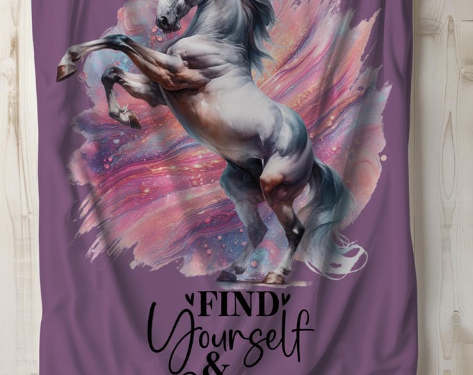 Plush Horse Blanket: Equestrian Cozy Gift